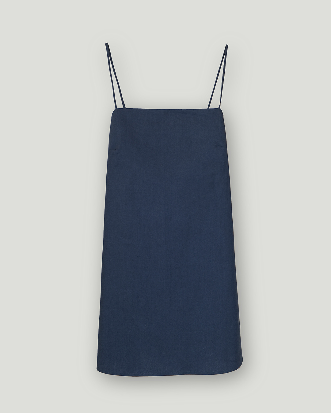 İnce Askılı Cotton Poplin Mini Elbise